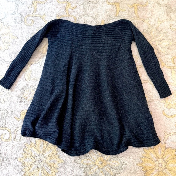 Peruvian Handmade Essential Magic Sweater OS Alpaca Blend Charcoal Grey - Picture 8 of 12